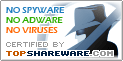 Popup Toolkit (Popup Generator and Hover Ad creator) is NO SPYWARE/NO ADWARE/NO VIRUSES Certified by TopShareware.com
